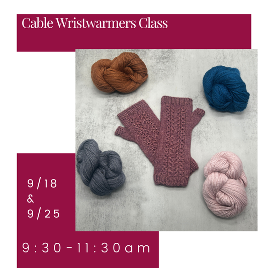 Cable Wristwarmers Class