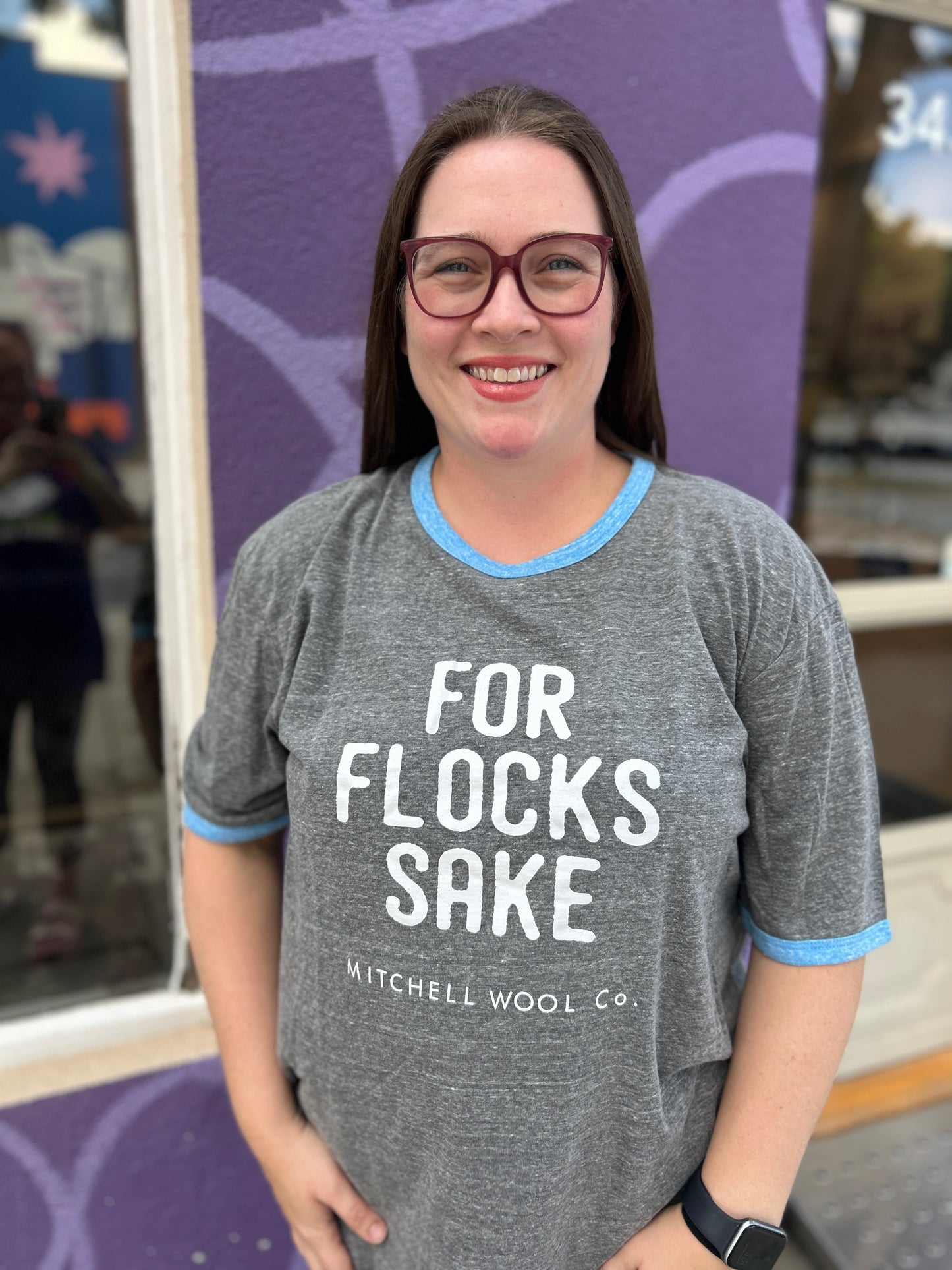 For Flock Sake - Grey Baseball T-shirt