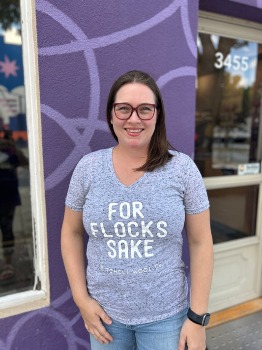 For Flock Sake - Grey V-Neck