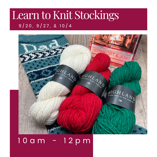 Learn to Knit Stocking